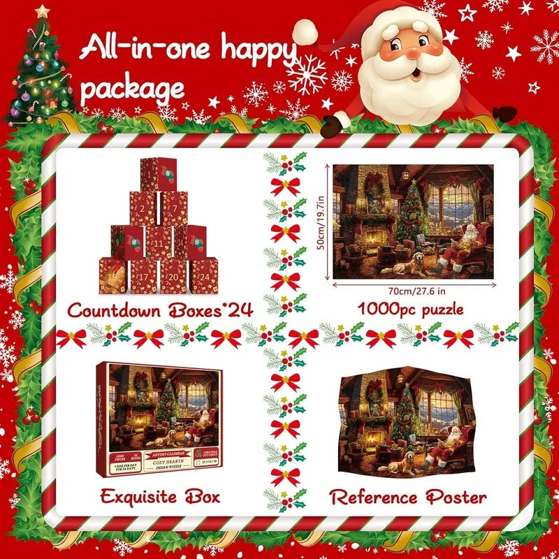 MerryMade 24 Day Premium Christmas Countdown Puzzle