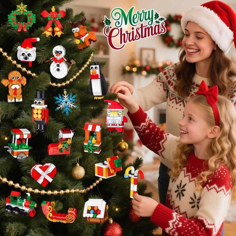 MerryMade® 24 Days Christmas Countdown Ornaments Building Set