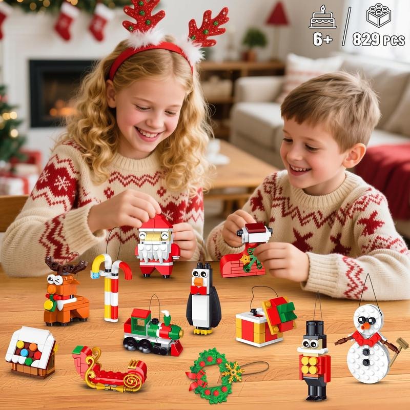MerryMade® 24 Days Christmas Countdown Ornaments Building Set